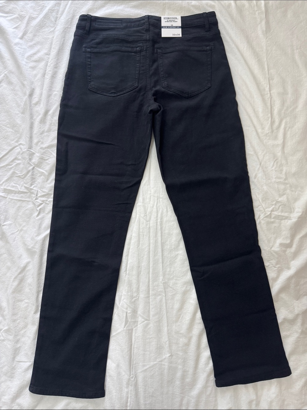 Black Straight-Leg Women's Jeans - Unbranded